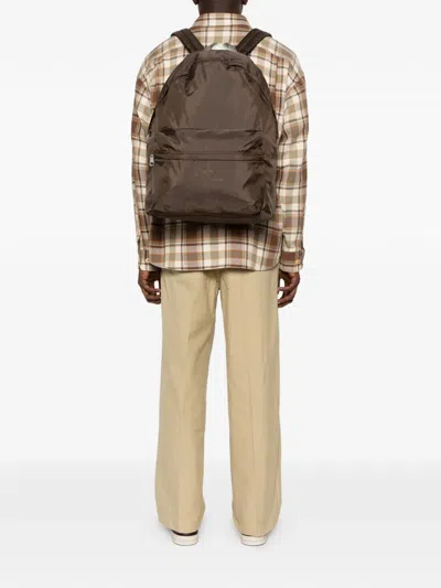 A.p.c. Zip-up Backpack In Brown