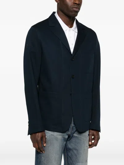 Givenchy Cotton Blazer In Blue