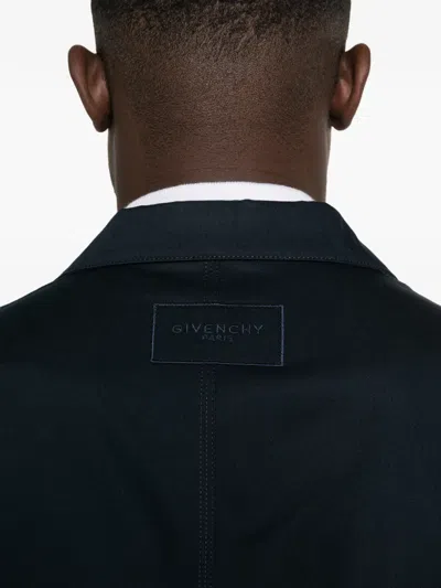 Givenchy Cotton Blazer In Blue