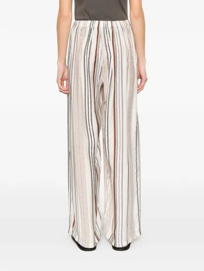 Eleh Striped-pattern Trousers In Gold