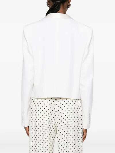 Tom Ford Wool Tuxedo Jacket In White