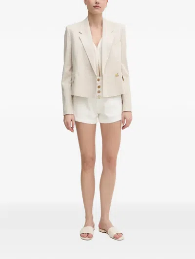Gaudì Buttoned Shorts In White