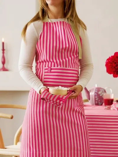 Pip Studio Striped Apron In Multi
