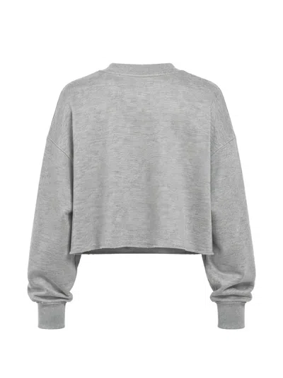 Ezr Stud-embellished Cropped Sweatshirt In Multi