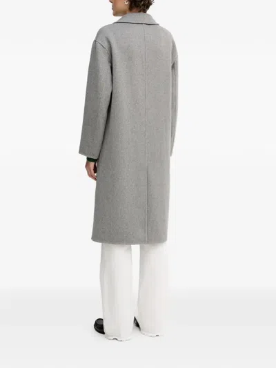 Gaudì Double-breasted Coat In Gray
