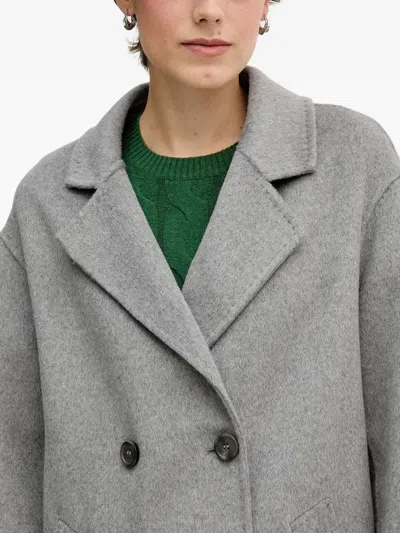 Gaudì Double-breasted Coat In Gray