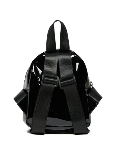Diesel Debossed-logo Backpack In Black