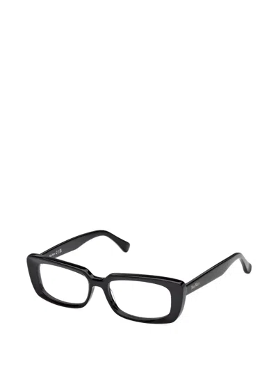 Max Mara Eyewear Square Frame Glasses In Black