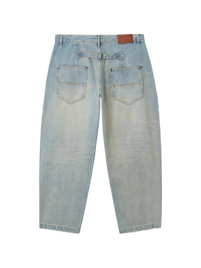 Aftermaths Pleated Jeans In Blue