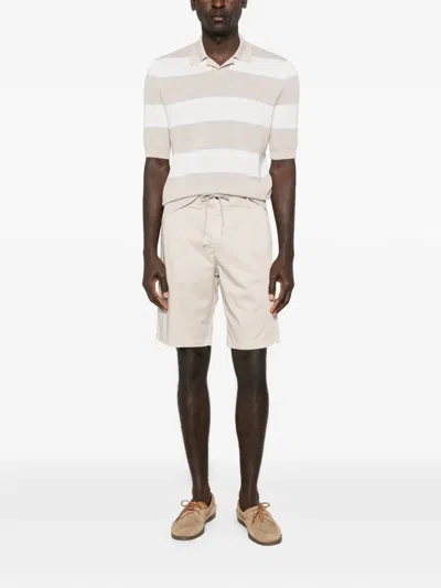 Eleventy Drawstring Bermuda Shorts In Neutral