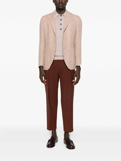 Eleventy Single-breasted Blazer In Neutral