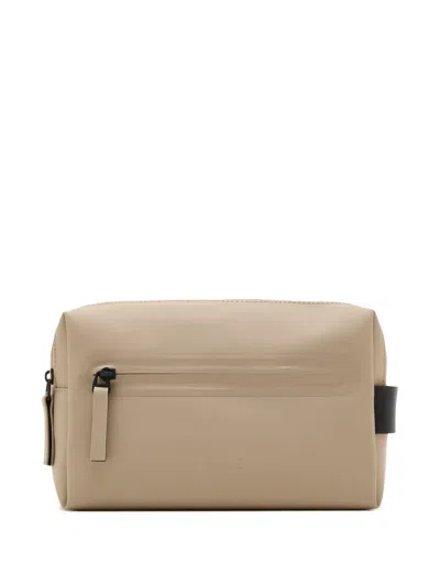 Rains Zip-fastening Wash Bag In Nude