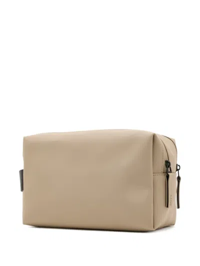 Rains Zip-fastening Wash Bag In Nude