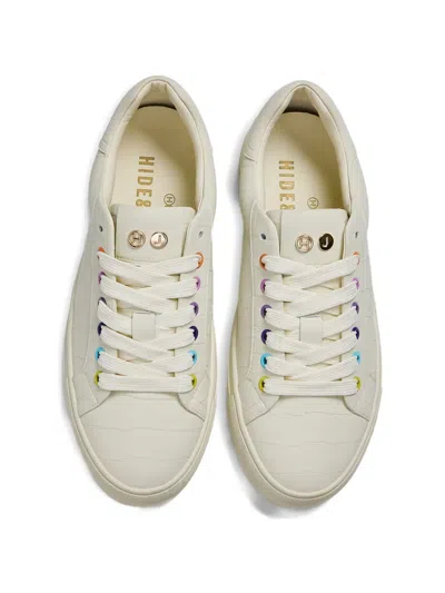 Hide & Jack Leather Sneakers In Multi