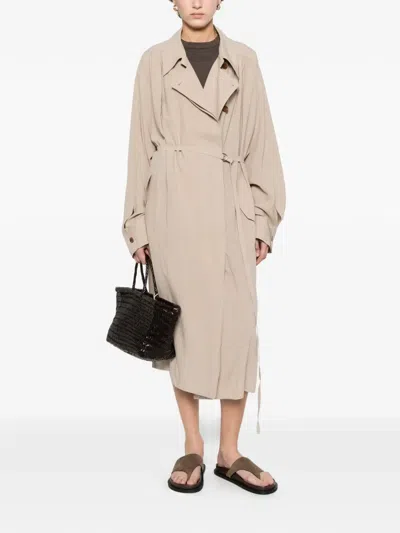 Eleh Belted Coat In Neutral