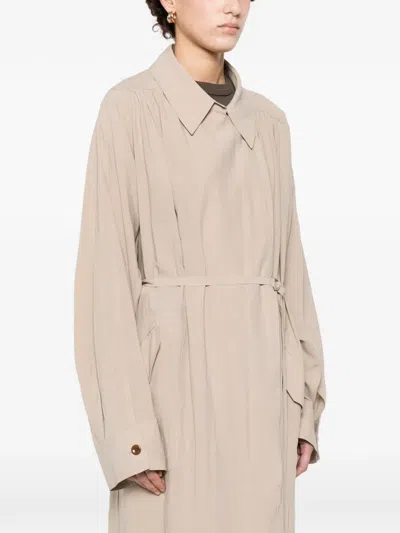 Eleh Belted Coat In Neutral