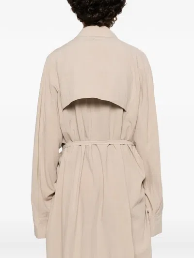 Eleh Belted Coat In Neutral