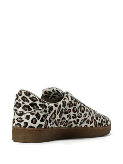 Msgm Leopard-print Sneakers In Brown