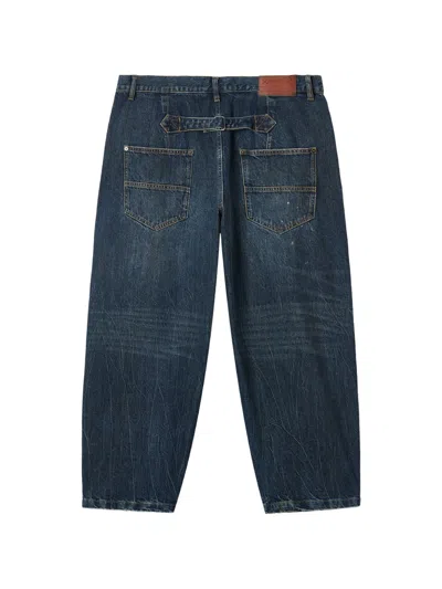 Aftermaths Buckled Jeans In Blue