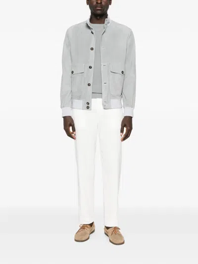 Eleventy Suede Jacket In Multi