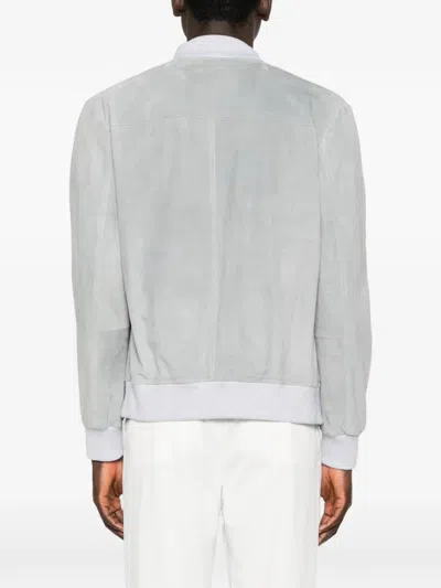 Eleventy Suede Jacket In Multi