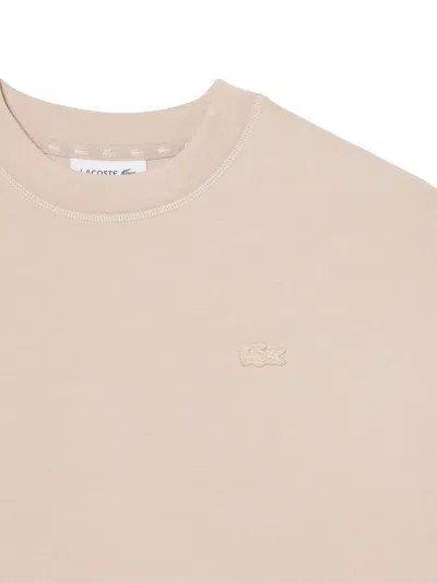 Lacoste Logo-detail Sweatshirt In Neutral