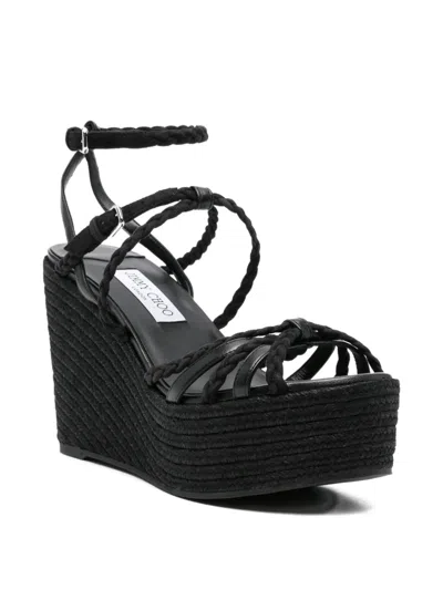 Jimmy Choo Sophisticated Woven Design Pumps With Adjustable Ankle Strap In Multi