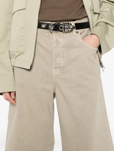 Haikure Button Bermuda Shorts In Brown