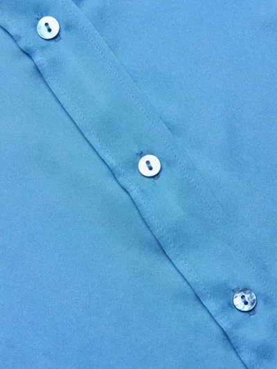 L'agence Dani Three-quarter Sleeve Top In Blue