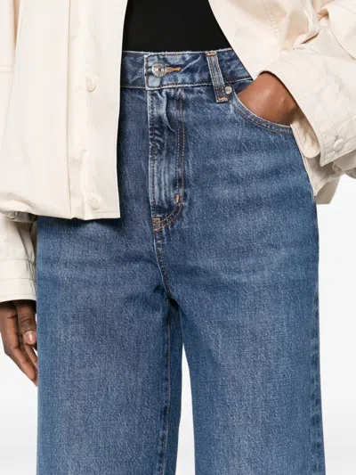 Frame Women's Slice Flared Jeans In Blue