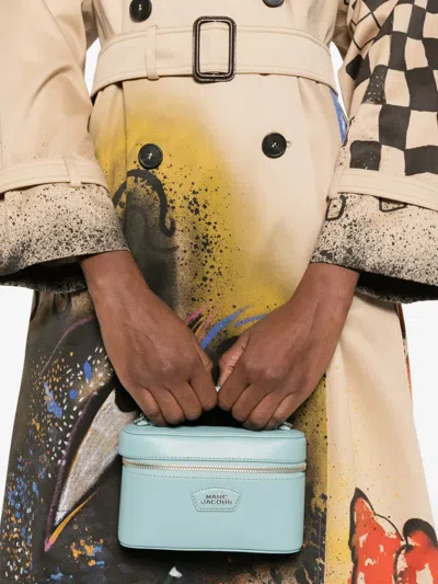 Marc Jacobs Zip Top Handle Make Up Bag In Blue