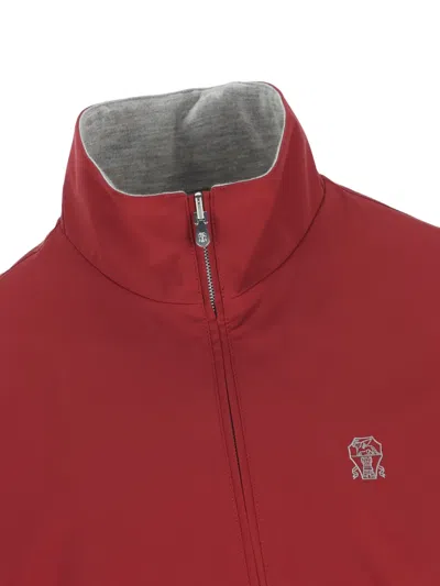 Brunello Cucinelli Reversible Jacket In Red