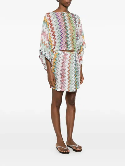 Missoni Zigzag-pattern Mini Skirt In Multi