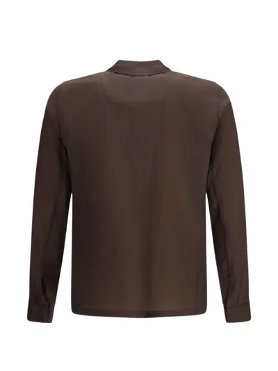 Herno Technical Shirt In Brown