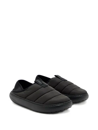 Crocs Quilted Mules In Black