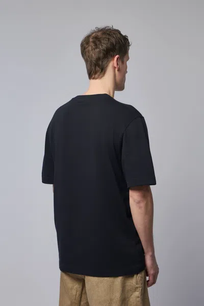 Jacquemus Minimalist Black Short-sleeve Cotton T-shirt With Patch Detail