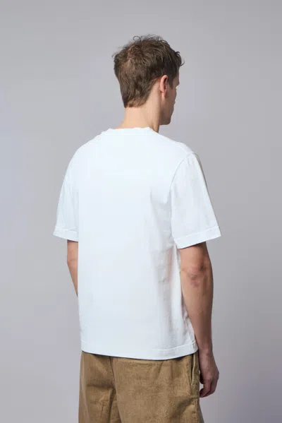 Jacquemus Le T-shirt Gros Grain White T-shirt With Logo Patch On The Front In Cotton Man In White
