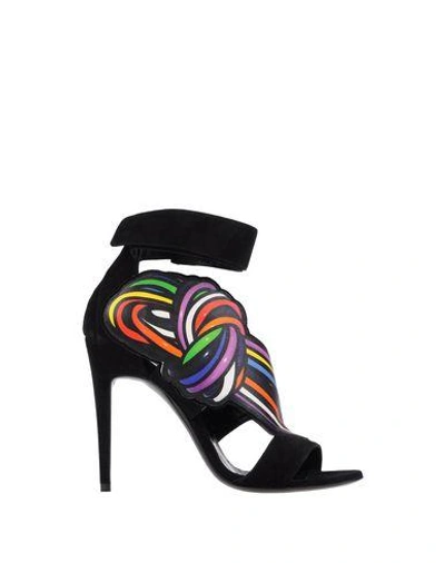 Shop Pierre Hardy Sandals In Black