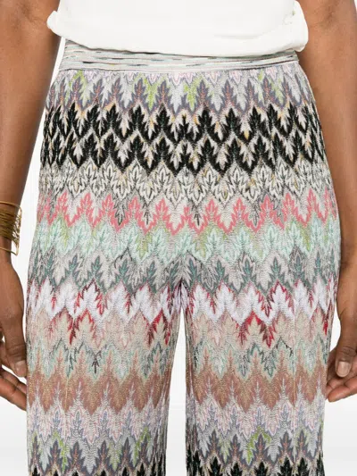 Missoni Zigzag-pattern Trousers In Multi