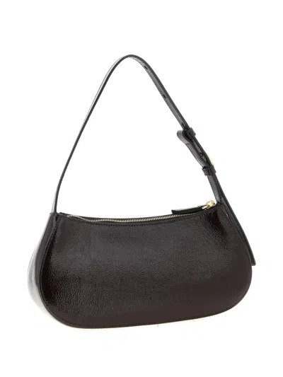 Mulberry Clovelly Shoulder Bag Adjustable Strap Design In Black