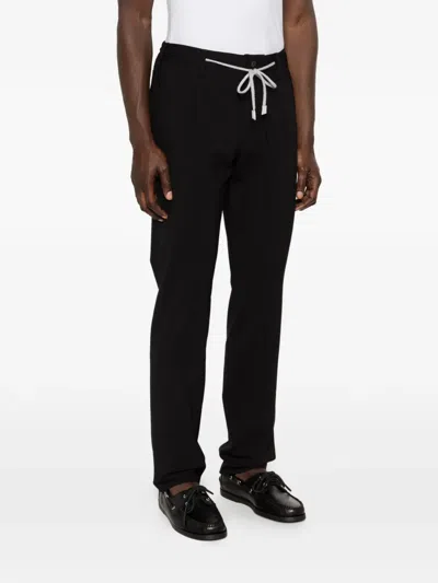 Eleventy Drawstring Trousers In Black