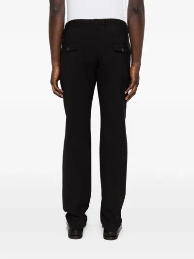 Eleventy Drawstring Trousers In Black