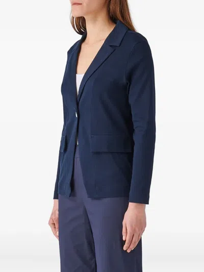Gran Sasso Single-button Notched-lapel Jacket In Blue