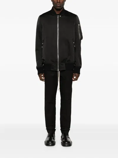 Rick Owens Drawstring Track Pants In Black