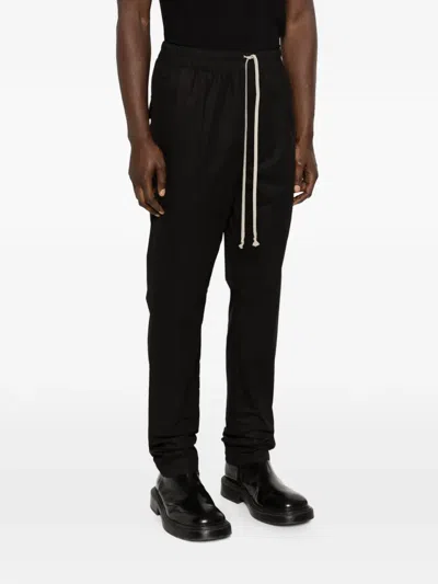 Rick Owens Drawstring Track Pants In Black