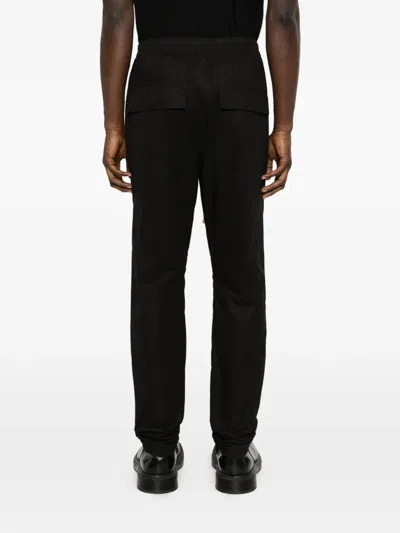 Rick Owens Drawstring Track Pants In Black