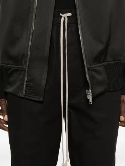 Rick Owens Drawstring Track Pants In Black