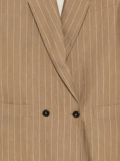 Iceberg Pinstripe Double-breasted Blazer In Multi