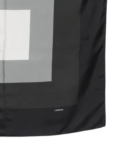 Lardini Geometric Silk Scarf In Multi