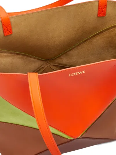 Loewe Medium Puzzle Fold Tote Bag In Multi